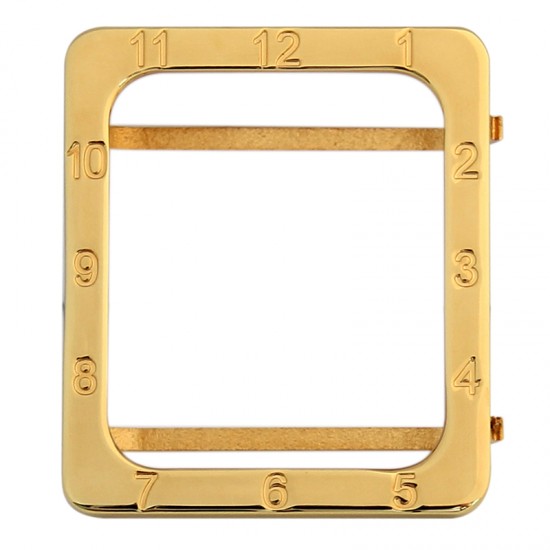 Square Engraved Digital Watch Frame Protective Case Smart Watch Protector Cover For Apple Watch Series 38mm 40mm 42mm 44mm