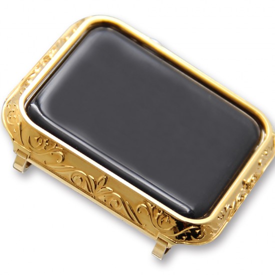 Engraving design Luxury Watch Case Watch Protective Cover Protector Bezel For Apple Watch Series 6/5/4/3/SE