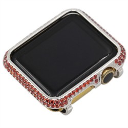 Callancity Colorful Bling Diamonds Smart Watch Protective Case Watch Protector Compatible For Apple Watch Series 38mm 40mm 42mm 44mm Callancity Colorful Bling Diamonds Smart Watch Protective Case Watch Protector Compatible For Apple Watch Series 38mm 40mm 42mm 44mm