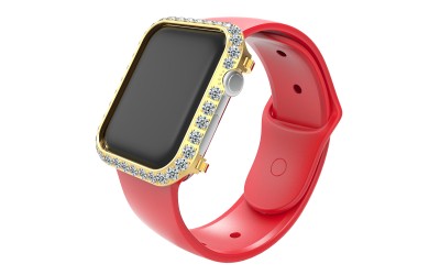 Good Partner of Smart Watch Luxury Watch Protective Case Set With Diamonds Compatible For Apple Watch Series 6/5/4/3/SE