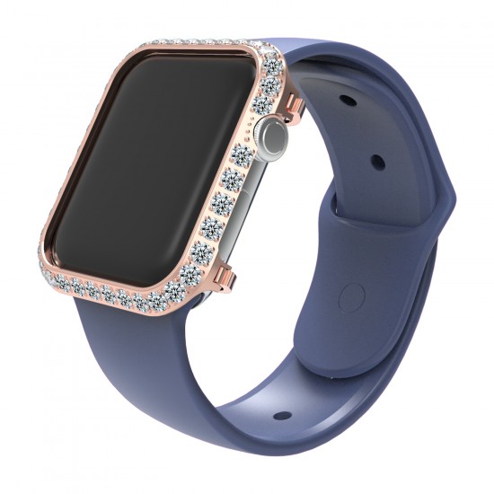 Luxury Design With Big Diamonds Smart Watch Protective Case For Apple Watch Series 38mm 40mm 42mm 44mm