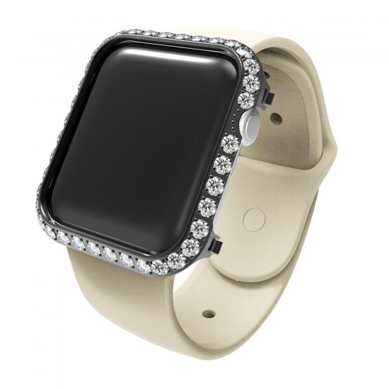 Luxury Design With Big Diamonds Smart Watch Protective Case For Apple Watch Series 38mm 40mm 42mm 44mm