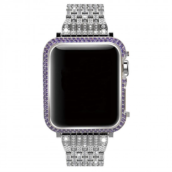 Beautiful Color Diamonds Watch Case Protective Cover Compatible For iWatch Series 38mm 40mm 42mm 44mm