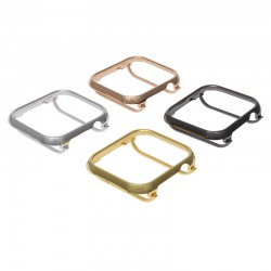 Callancity Glossy Metal Watch Protective Case Watch Protector Cover Compatible For Apple Watch Series 8/7/6/5/4/3/SE Callancity Glossy Metal Watch Protective Case Watch Protector Cover Compatible For Apple Watch Series 8/7/6/5/4/3/SE