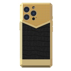 iPhone  Luxury Custom Full Metal Case With Leather for iPhone 13 Pro /13 Pro Max iPhone  Luxury Custom Full Metal Case With Leather for iPhone 13 Pro /13 Pro Max
