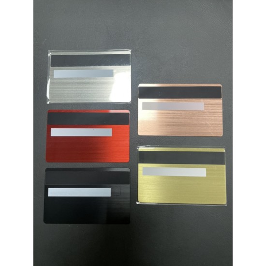 Vise Debit Card Blank Stainless Steel Credit Card Business Card with Chip Slot and Hico Magnetic Stripe