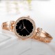 Women's Premium Crystal Accented Bangle Watch and 3pcs Bracelet Set