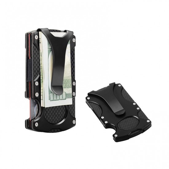 Tactical Wallet, Carbon Fiber Wallet, Money Clip, RFID Blocking Technology, Ultra-Thin Design, Minimalist Wallet