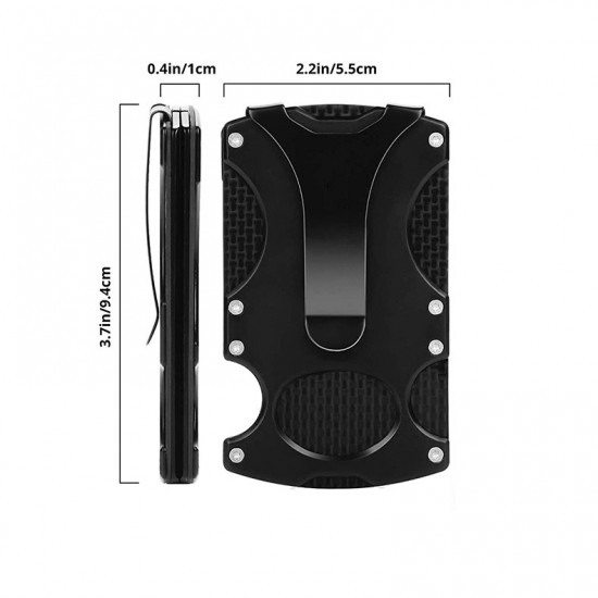 Tactical Wallet, Carbon Fiber Wallet, Money Clip, RFID Blocking Technology, Ultra-Thin Design, Minimalist Wallet