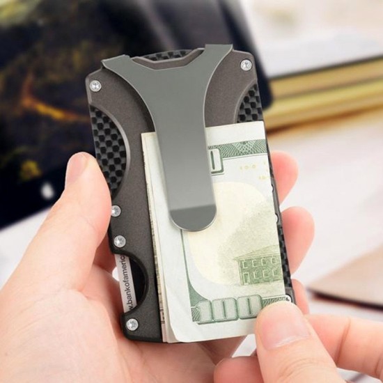 Tactical Wallet, Carbon Fiber Wallet, Money Clip, RFID Blocking Technology, Ultra-Thin Design, Minimalist Wallet