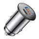 USB C Car Charger 48W iPhone Car Charger Adapter Mini Metal USB Car Charger Port PD30W&QC3.0 Car Phone Charger Fast Charging for iPhone 14 Pro Max Plus 13 12 Samsung S23/22/21 Pixel