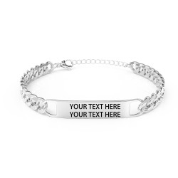 Callancity Personalized Bracelets,Medical Alert Bracelets for Women,Name Identification Wristband Custom Strap ID Bracelet for Men.  Callancity Personalized Bracelets,Medical Alert Bracelets for Women,Name Identification Wristband Custom Strap ID Bracelet for Men.