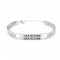 Callancity Personalized Bracelets,Medical Alert Bracelets for Women,Name Identification Wristband Custom Strap ID Bracelet for Men. 