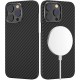 Magnetic Carbon Fiber Case for iPhone 14 /14 Pro/14 Pro Max With MagSafe Aramid Fiber Skin Case with Military Grade Drop Protection Magnetic Carbon Fiber Case for iPhone 14 /14 Pro/14 Pro Max With MagSafe Aramid Fiber Skin Case with Military Grade Drop Protection