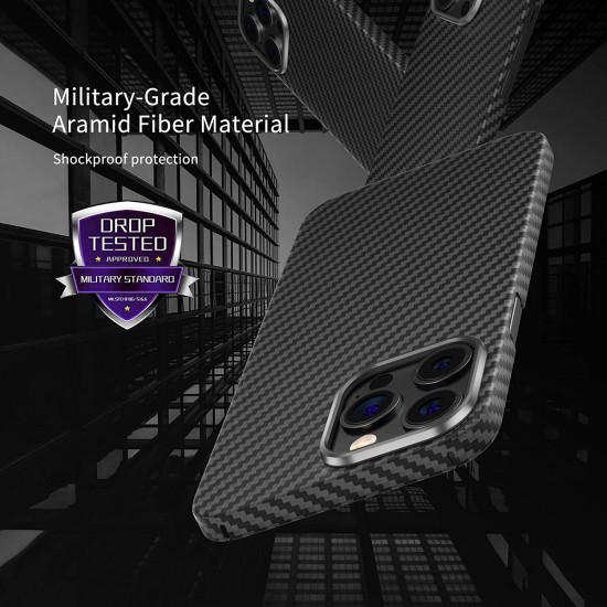 Magnetic Carbon Fiber Case for iPhone 14 /14 Pro/14 Pro Max With MagSafe Aramid Fiber Skin Case with Military Grade Drop Protection Magnetic Carbon Fiber Case for iPhone 14 /14 Pro/14 Pro Max With MagSafe Aramid Fiber Skin Case with Military Grade Drop Protection