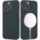 Magnetic Carbon Fiber Case for iPhone 14 /14 Pro/14 Pro Max With MagSafe Aramid Fiber Skin Case with Military Grade Drop Protection Magnetic Carbon Fiber Case for iPhone 14 /14 Pro/14 Pro Max With MagSafe Aramid Fiber Skin Case with Military Grade Drop Protection