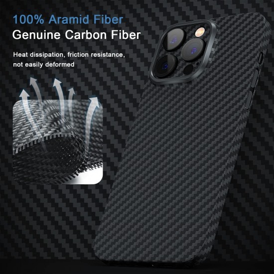 Real Carbon Fiber Cover for iPhone 14 Pro Max Case, Sturdy Durable Slim Fit for iPhone 14 Pro Carbon Fiber Thin Case with Military-Grade Drop Protection Real Carbon Fiber Cover for iPhone 14 Pro Max Case, Sturdy Durable Slim Fit for iPhone 14 Pro Carbon Fiber Thin Case with Military-Grade Drop Protection
