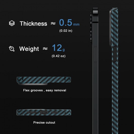 Real Carbon Fiber Cover for iPhone 14 Pro Max Case, Sturdy Durable Slim Fit for iPhone 14 Pro Carbon Fiber Thin Case with Military-Grade Drop Protection Real Carbon Fiber Cover for iPhone 14 Pro Max Case, Sturdy Durable Slim Fit for iPhone 14 Pro Carbon Fiber Thin Case with Military-Grade Drop Protection