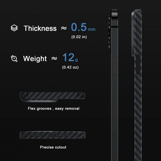 Real Carbon Fiber Cover for iPhone 14 Pro Max Case, Sturdy Durable Slim Fit for iPhone 14 Pro Carbon Fiber Thin Case with Military-Grade Drop Protection Real Carbon Fiber Cover for iPhone 14 Pro Max Case, Sturdy Durable Slim Fit for iPhone 14 Pro Carbon Fiber Thin Case with Military-Grade Drop Protection