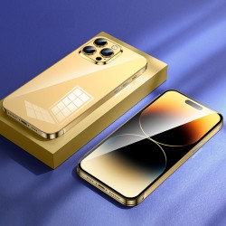Stainless Steel Protective Case Personalized Phone Bezel Bumper Frame for iPhone 14 Pro/Pro Max Stainless Steel Protective Case Personalized Phone Bezel Bumper Frame for iPhone 14 Pro/Pro Max