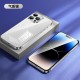Stainless Steel Phone Case For iPhone 14/ 14 Pro/ 14 Pro Max 6.1 inch 6.7 inch,Football Player/ Soccer Player/ Dollar Image Protective Bumper Cover