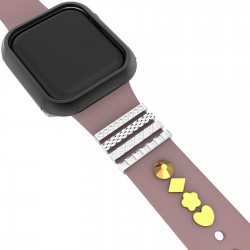 Stainless Steel Decorative Ring Charms For Apple Watch Series 6/SE/5/4/3 (Valentine's Day Gift) Stainless Steel Decorative Ring Charms For Apple Watch Series 6/SE/5/4/3 (Valentine's Day Gift)
