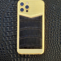 Custom Design Gold Housing for iPhone 12 pro Battery Cover Replacement Case Plated 24kt Gold CNC Engraved Custom Design Gold Housing for iPhone 12 pro Battery Cover Replacement Case Plated 24kt Gold CNC Engraved