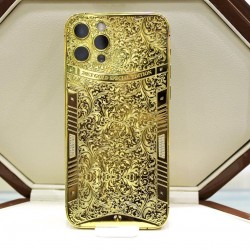 Callancity Cell Phone Replacement Housing 24k Gold Plated Customized Design for iPhone 12 Pro/iPhone 12 Pro Max   Callancity Cell Phone Replacement Housing 24k Gold Plated Customized Design for iPhone 12 Pro/iPhone 12 Pro Max