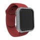 Compatible Bling Watch Bumper Metal Rhinestone Crystal Big Diamond Jewelry Bezel Case face Cover Compatible for Apple Watch Series 5 4 40MM 44mm