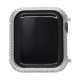 Callancity Rhinestone Crystal Diamond Bezel case Platinum Bling Exquisite Handcraft Encrusted Cover Compatible Apple Watch Series 6 5 4
