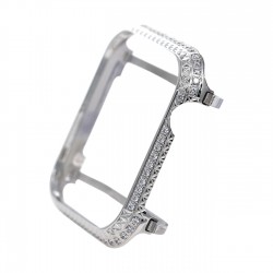 Rhinestone Crystal Diamond Bezel case Platinum Bling Exquisite Handcraft Encrusted Cover Compatible Apple Watch Series 6 5 4  Rhinestone Crystal Diamond Bezel case Platinum Bling Exquisite Handcraft Encrusted Cover Compatible Apple Watch Series 6 5 4