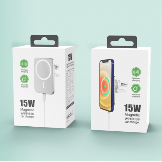 Magnetic Car Air Vent Mount Wireless Charger Phone Holder Compatible with iPhone 12 Series 15W Fast Charging Automatic Clamping 10W/7.5W/5W Design for iPhone 12 iPhone 12 Pro Max Magnetic Car Air Vent Mount Wireless Charger Phone Holder Compatible with iPhone 12 Series 15W Fast Charging Automatic Clamping 10W/7.5W/5W Design for iPhone 12 iPhone 12 Pro Max