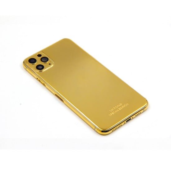 iPhone 12 Pro Max Gold Plated Customized Design Housing