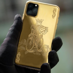 Luxury 24k Gold Protective Cover Case For iPhone 11/ iPhone 11 pro /iPhone 11 Pro Max Customized Design iPhone Golden Case 
