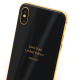 Custom 24kt gold for iPhone x housing wireless charger black back glass