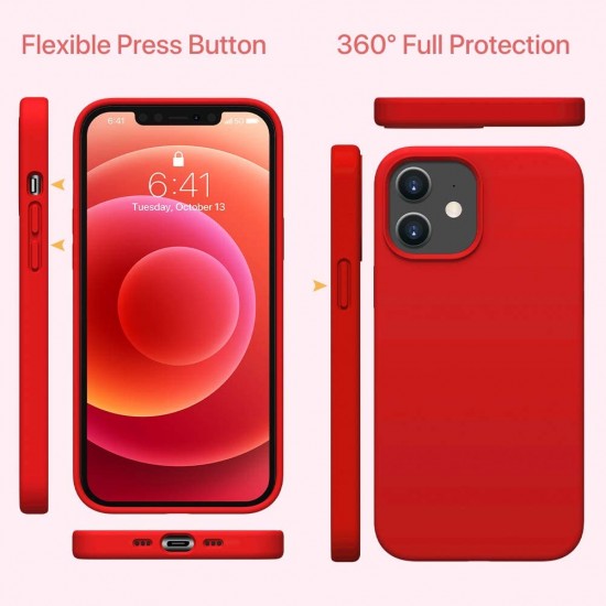Liquid Silicone Case Gel Rubber Full Body Protection Shockproof Drop Protection Case Compatible for iPhone 12 Pro/12 Pro Max Liquid Silicone Case Gel Rubber Full Body Protection Shockproof Drop Protection Case Compatible for iPhone 12 Pro/12 Pro Max