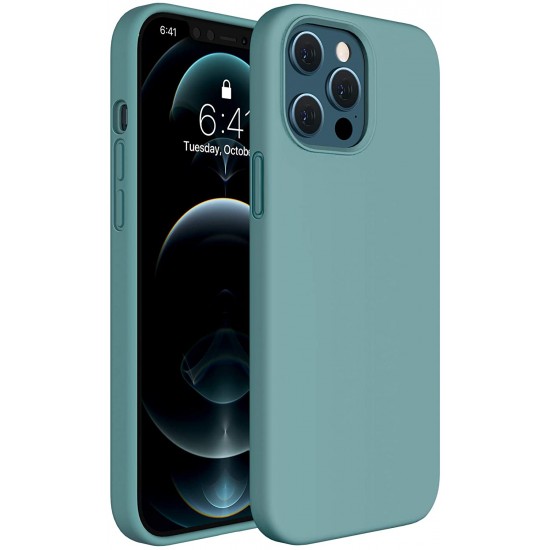 Liquid Silicone Case Gel Rubber Full Body Protection Shockproof Drop Protection Case  Compatible for iPhone 12 Pro/12 Pro Max