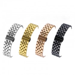 For iWatch Stainless Steel Metal Strap Band With Adapter Adjustable Strap for Apple Watch 38mm 40mm 42mm 44mm For iWatch Stainless Steel Metal Strap Band With Adapter Adjustable Strap for Apple Watch 38mm 40mm 42mm 44mm
