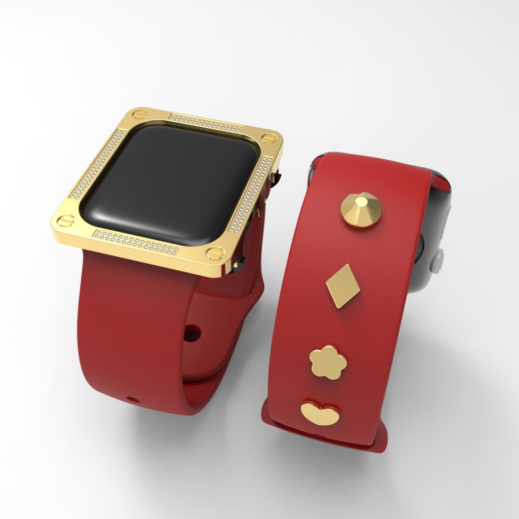 Bling Case Compatible with Apple Watch Case Series 1 2 3Stainless Steel