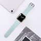 Flower Engraved Silicone Band Compatible with Apple Watch Bands 38mm 40mm 41mm 42mm 44mm 45mm 49mm,Soft Sport Strap Replacement Wristbands for iWatch Ultra Series 8 7/SE/6/5/4/3/2/1