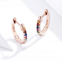 24k Gold Plated Sterling Earrings Cubic Zirconia Hypoallergenic Lightweight Earrings for Women