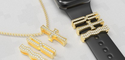 Diamond apple watch band charms story