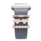 Valentine's Day Gift 3Pcs/Sets Watch Band Charms Ornament Zircon Diamond Metal Decorative Rings Loops Compatible For Smart Watch Band Series 5/4/3/2/1 38mm 40mm 42mm 44mm 