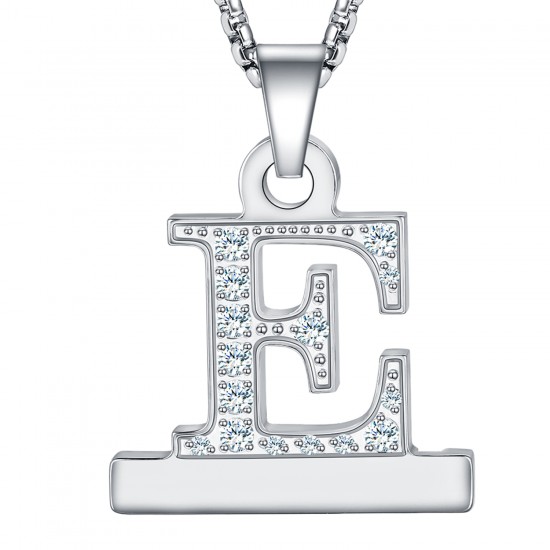 2 in 1 Alphabet Letter A-Z Necklace Pendant Connector for Apple Watch Series 6/SE/5/4/3