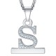 2 in 1 Alphabet Letter A-Z Necklace Pendant Connector for Apple Watch Series 6/SE/5/4/3