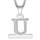 2 in 1 Alphabet Letter A-Z Necklace Pendant Connector for Apple Watch Series 6/SE/5/4/3