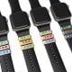 Metal watch band accessories/decorative silicone smart watch band/Jewelry decorations/iwatch band charm for 38mm 40mm 42mm 44mm watch strap