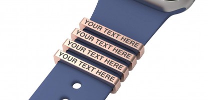 Personalize Your Apple Watch with Stainless Steel Custom Charms!