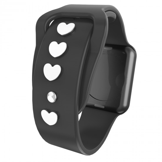 Watch Band Heart Studs Charms for Apple Watch Series SE/6/5/4