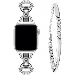 Watch Band for Apple Watch 42mm 44mm 45mm 49mm, Watch Bands Strap for Apple Watch SE Ultra Series 8 7 6 5 4 3 2 1, Women Dressy Beaded Tube Bracelets Set Watch Band for Apple Watch 42mm 44mm 45mm 49mm, Watch Bands Strap for Apple Watch SE Ultra Series 8 7 6 5 4 3 2 1, Women Dressy Beaded Tube Bracelets Set